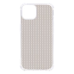 A White Background With A Brown Pattern On It Iphone 13 Tpu Uv Print Case by catchydesignhill