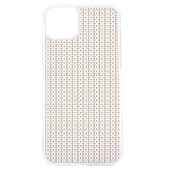 A White Background With A Brown Pattern On It Iphone 15 Tpu Uv Print Case by catchydesignhill