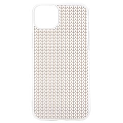 A White Background With A Brown Pattern On It Iphone 15 Pro Tpu Uv Print Case by catchydesignhill