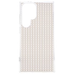 A White Background With A Brown Pattern On It Samsung Galaxy S24 Plus 6 7 Inch Tpu Uv Case by catchydesignhill