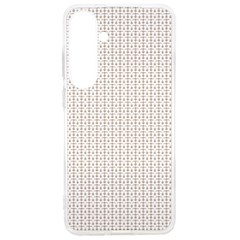 A White Background With A Brown Pattern On It Samsung Galaxy S24 Ultra 6 9 Inch Tpu Uv Case by catchydesignhill