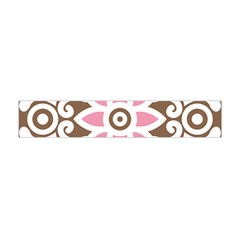 A Pink Flower On A Brown Background Premium Plush Fleece Scarf (mini)