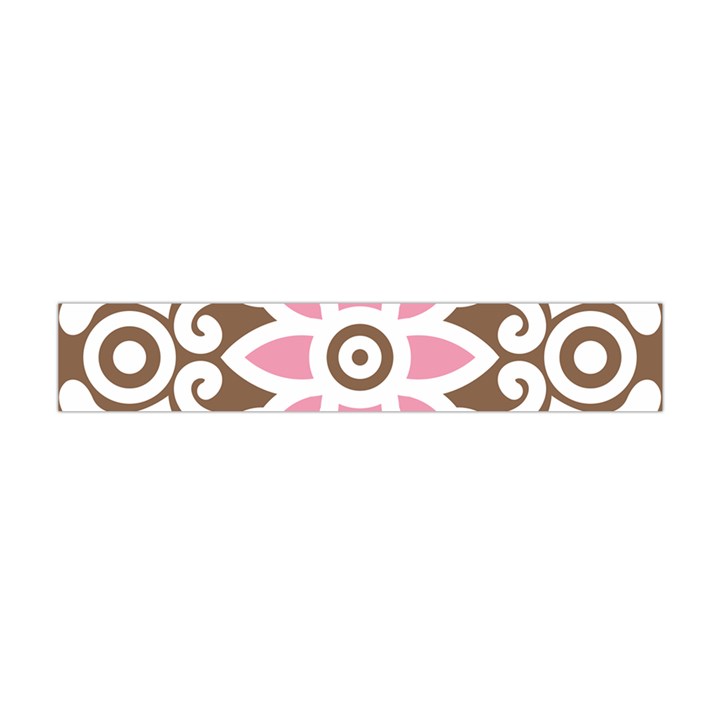 A Pink Flower On A Brown Background Premium Plush Fleece Scarf (Mini)