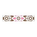 A Pink Flower On A Brown Background Premium Plush Fleece Scarf (Mini) Back