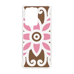 A Pink Flower On A Brown Background Samsung Galaxy S20 Ultra 6 9 Inch Tpu Uv Case