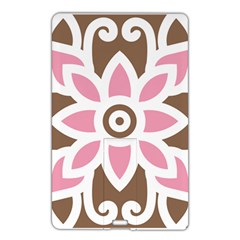 A Pink Flower On A Brown Background Name Card Style Usb Flash Drive