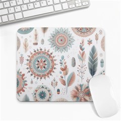 Pastel-boho-pattern Large Mousepad