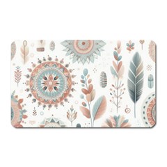 Pastel-boho-pattern Magnet (rectangular)