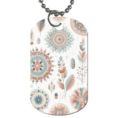 Pastel-boho-pattern Dog Tag (one Side)