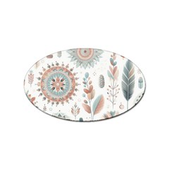 Pastel-boho-pattern Sticker Oval (100 Pack)