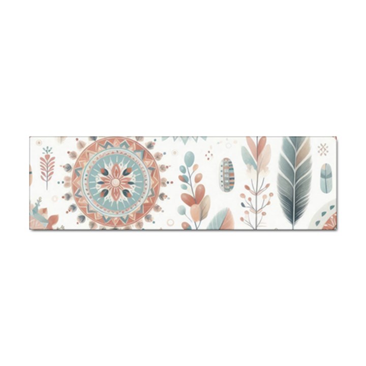 Pastel-boho-pattern Sticker Bumper (10 pack)