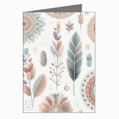 Pastel-boho-pattern Greeting Cards (pkg Of 8)