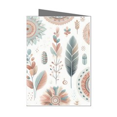 Pastel-boho-pattern Mini Greeting Cards (pkg Of 8)