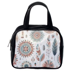 Pastel-boho-pattern Classic Handbag (one Side)