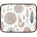 Pastel-boho-pattern Fleece Blanket (Mini) 35 x27  Blanket