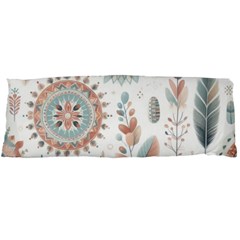 Pastel-boho-pattern One Side Body Pillow Cases