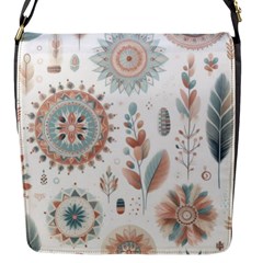 Pastel-boho-pattern Flap Closure Messenger Bag (s)