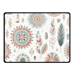 Pastel-boho-pattern Two Sides Fleece Blanket (small)