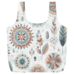 Pastel-boho-pattern Full Print Recycle Bag (xl)