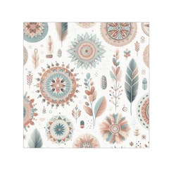 Pastel-boho-pattern Square Satin Scarf (30  X 30 )