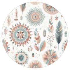 Pastel-boho-pattern Round Trivet