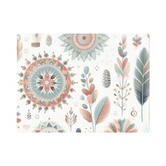 Pastel-boho-pattern Premium Plush Fleece Blanket (mini)