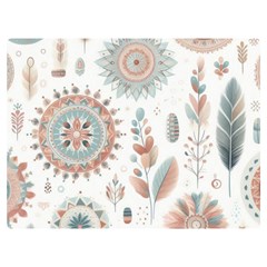 Pastel-boho-pattern Premium Plush Fleece Blanket (extra Small)