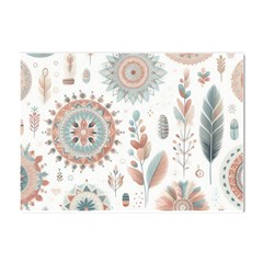 Pastel-boho-pattern Crystal Sticker (a4)