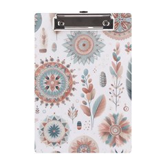 Pastel-boho-pattern A5 Acrylic Clipboard