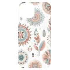 Pastel-boho-pattern Iphone 14 Black Uv Print Pc Hardshell Case by designsbymallika