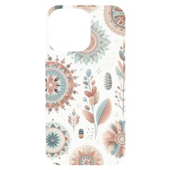 Pastel-boho-pattern Iphone 14 Pro Max Black Uv Print Pc Hardshell Case