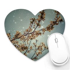 Dreamy Nature Motif Heart Mousepad