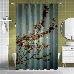 Dreamy Nature Motif Shower Curtain 48  X 72  (small) 