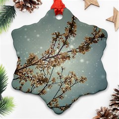 Dreamy Nature Motif Snowflake Ornament (two Sides)