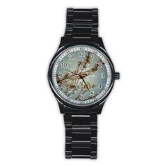 Dreamy Nature Motif Stainless Steel Round Watch