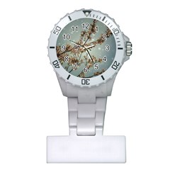 Dreamy Nature Motif Plastic Nurses Watch