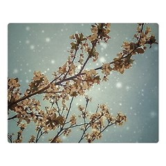 Dreamy Nature Motif Two Sides Premium Plush Fleece Blanket (large)