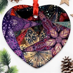 Stars Christmas Advent Ornament (heart)