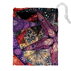 Stars Christmas Advent Drawstring Pouch (5xl)