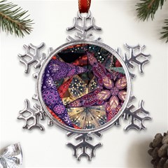 Stars Christmas Advent Metal Large Snowflake Ornament by Paksenen