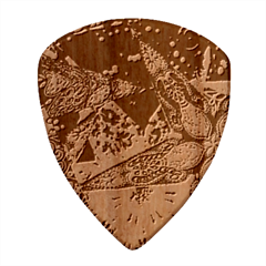 Stars Christmas Advent Wood Guitar Pick (set Of 10)