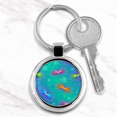 Christmas Pattern Key Chain (round)