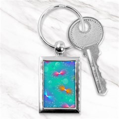 Christmas Pattern Key Chain (rectangle)