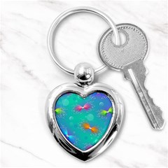 Christmas Pattern Key Chain (heart)