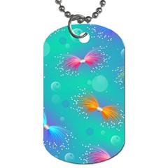 Christmas Pattern Dog Tag (one Side)