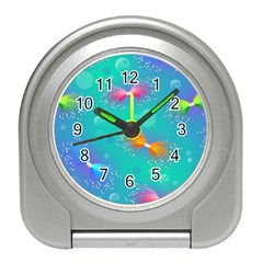 Christmas Pattern Travel Alarm Clock