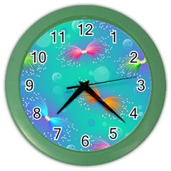 Christmas Pattern Color Wall Clock