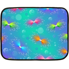 Christmas Pattern Two Sides Fleece Blanket (mini)