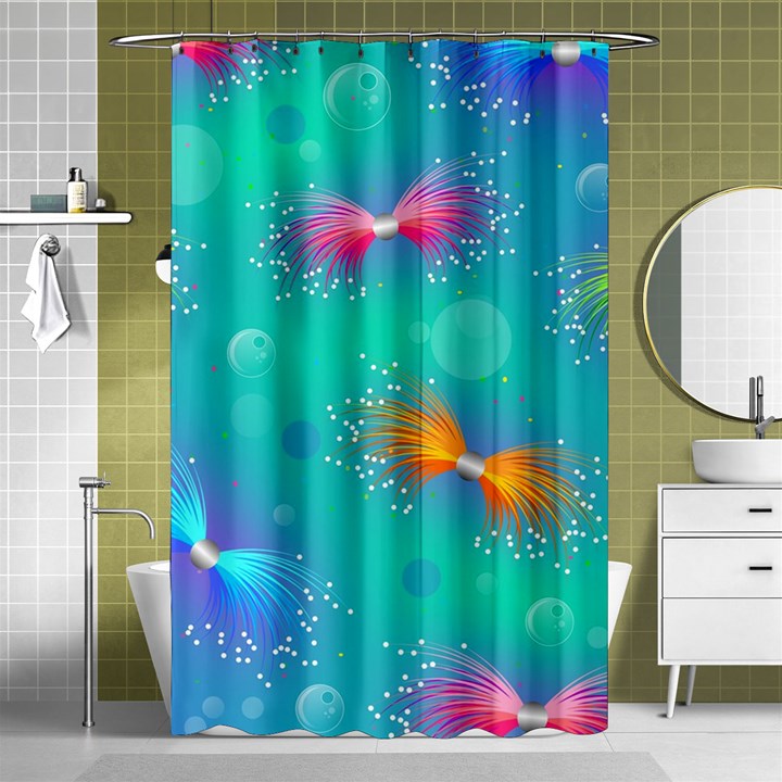 Christmas Pattern Shower Curtain 48  x 72  (Small) 