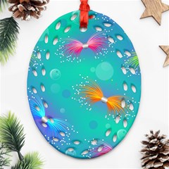 Christmas Pattern Ornament (oval Filigree)